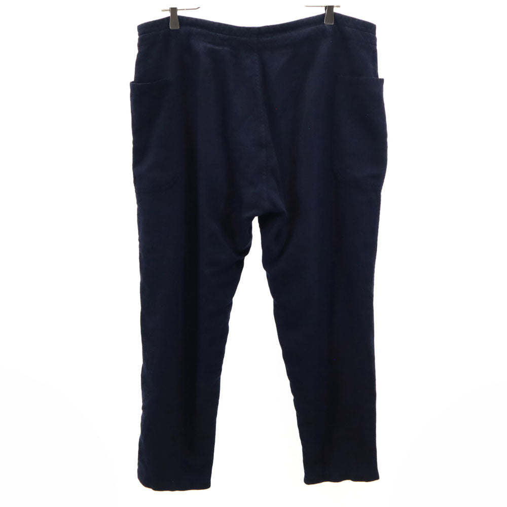 コモリ 日本製 リネンブレンド テーパードパンツ 3 ネイビー系 COMOLI メンズ