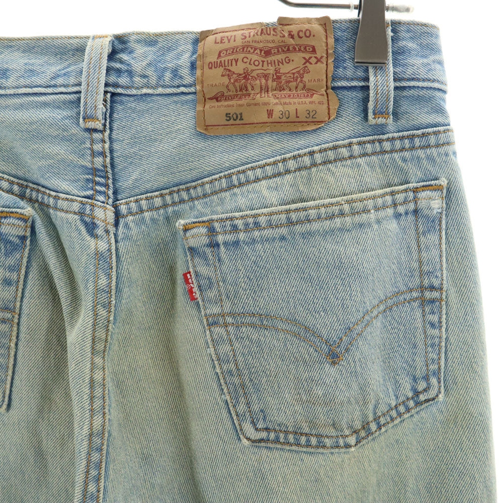 Levi's リーバイス 90s 501 オールド デニムパンツ W30 ウォッシュブルー ジーンズ ボタンフライ メンズ