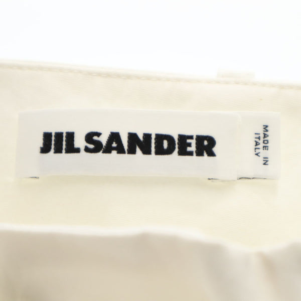 ジルサンダー イタリア製 ロングパンツ 42 ホワイト JIL SANDER レディース