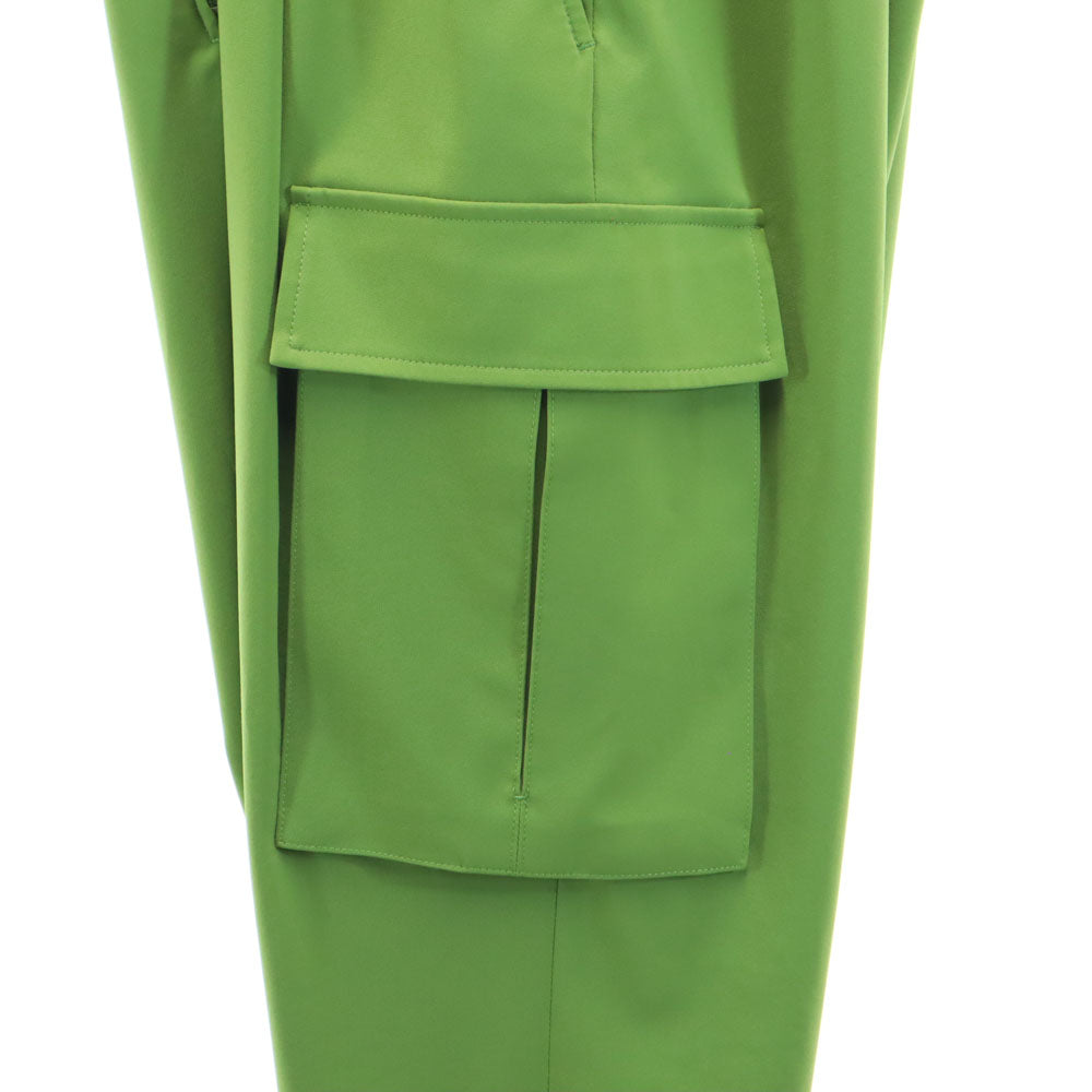 ISSEY MIYAKE イッセイミヤケ 日本製 ハイウエスト パンツ 2 グリーン系 レディース