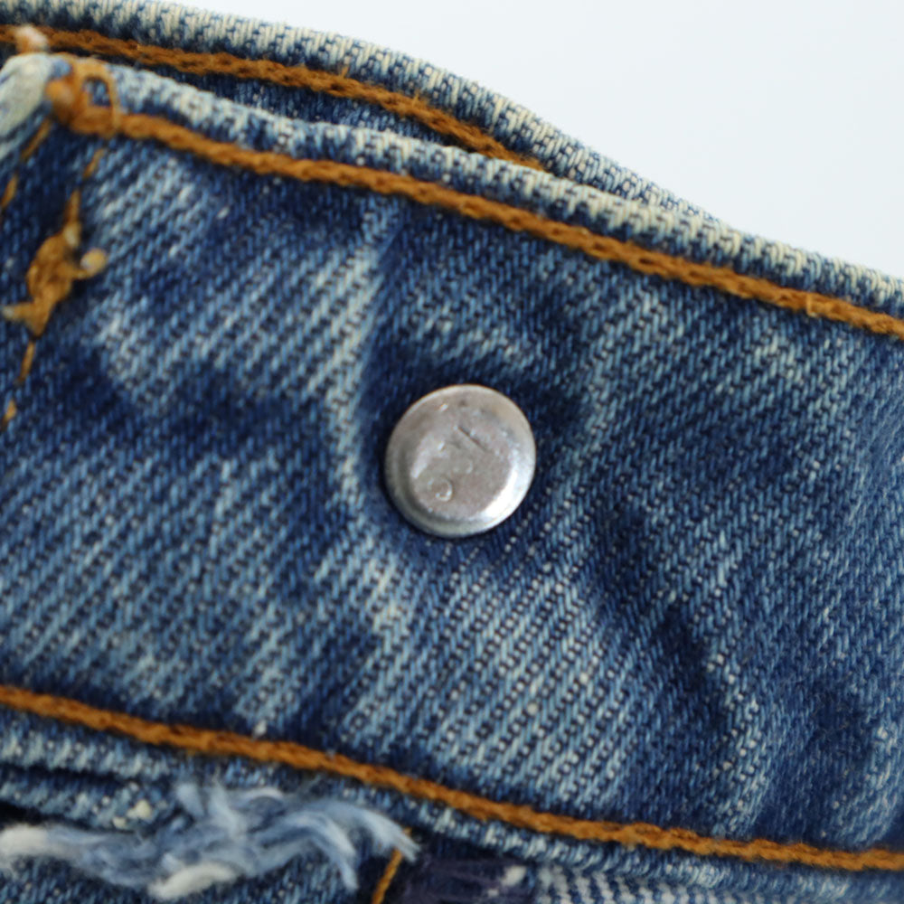 Levi's リーバイス 90s 510 オールド USA製 ストレートデニムパンツ W28 ブルー レディース