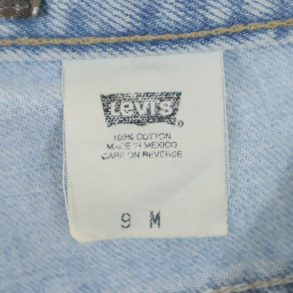 Levi's リーバイス シルバータブ ストレートデニムパンツ 9 アイスブルー ジーンズ SILVER TAB レディース