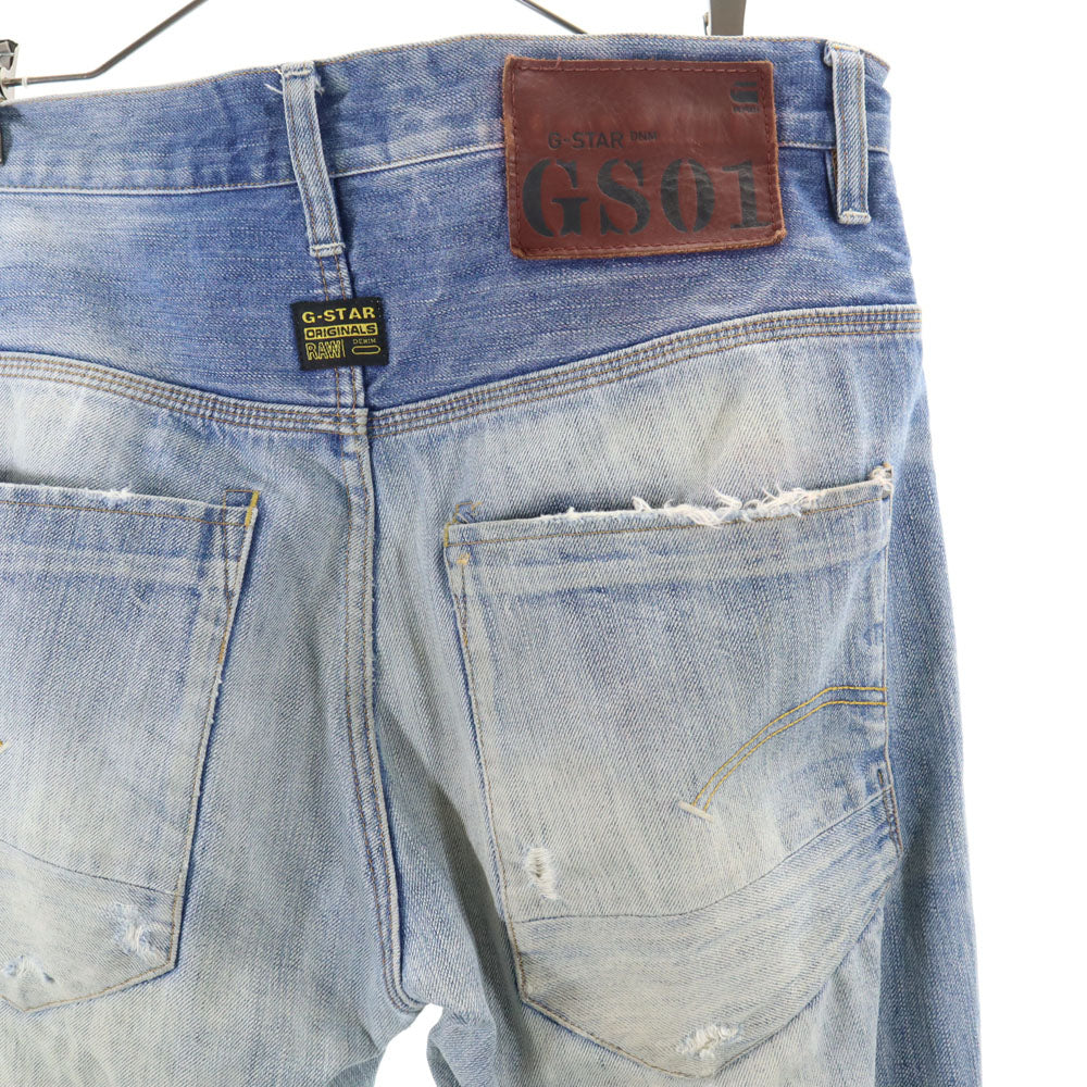 ジースターロゥ テーパードデニムパンツ W32 ブルー G-STAR RAW ジーンズ ボタンフライ メンズ