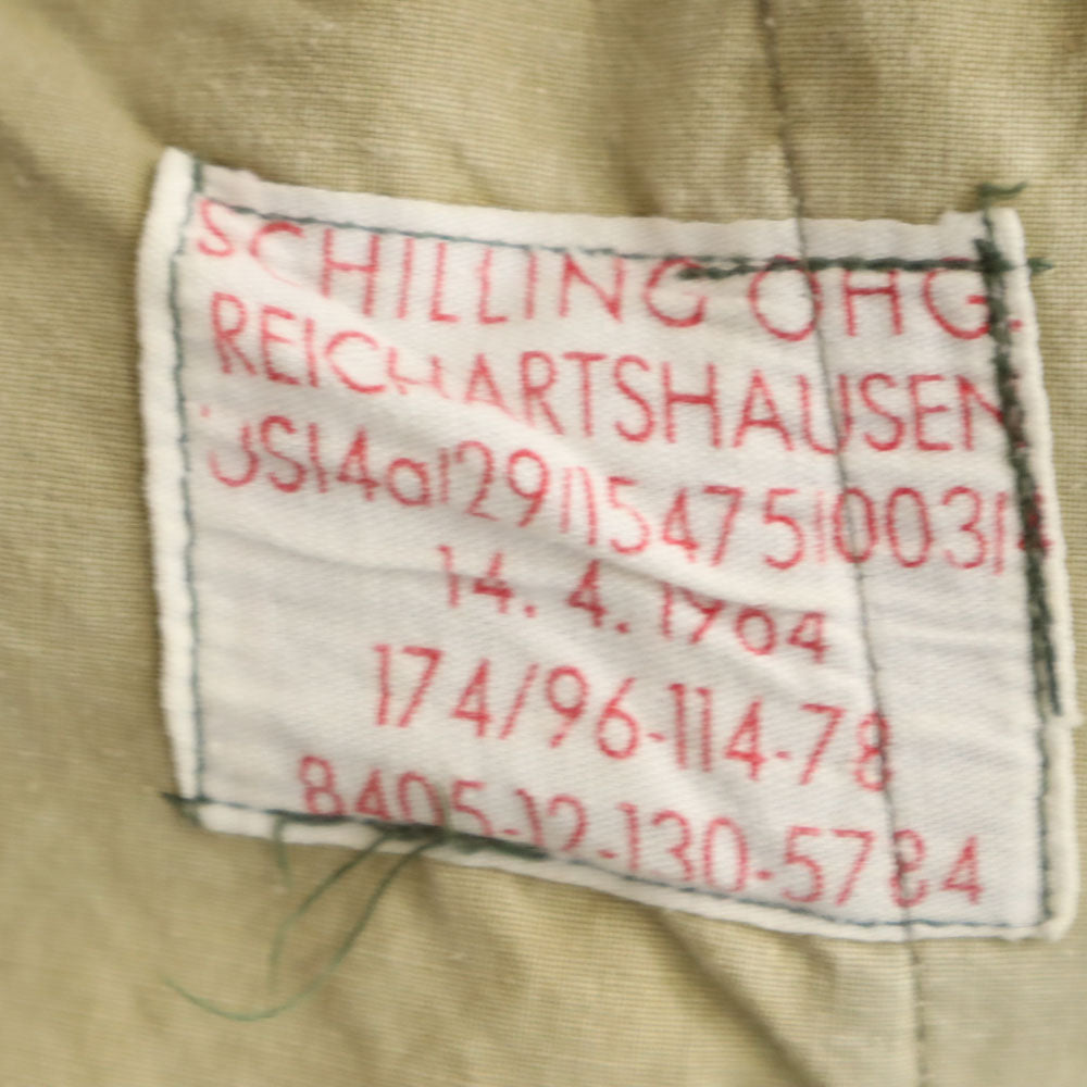 GERMAN MILITARY ドイツ軍 ダブルニー カーゴパンツ 14 オリーブ ミリタリー メンズ