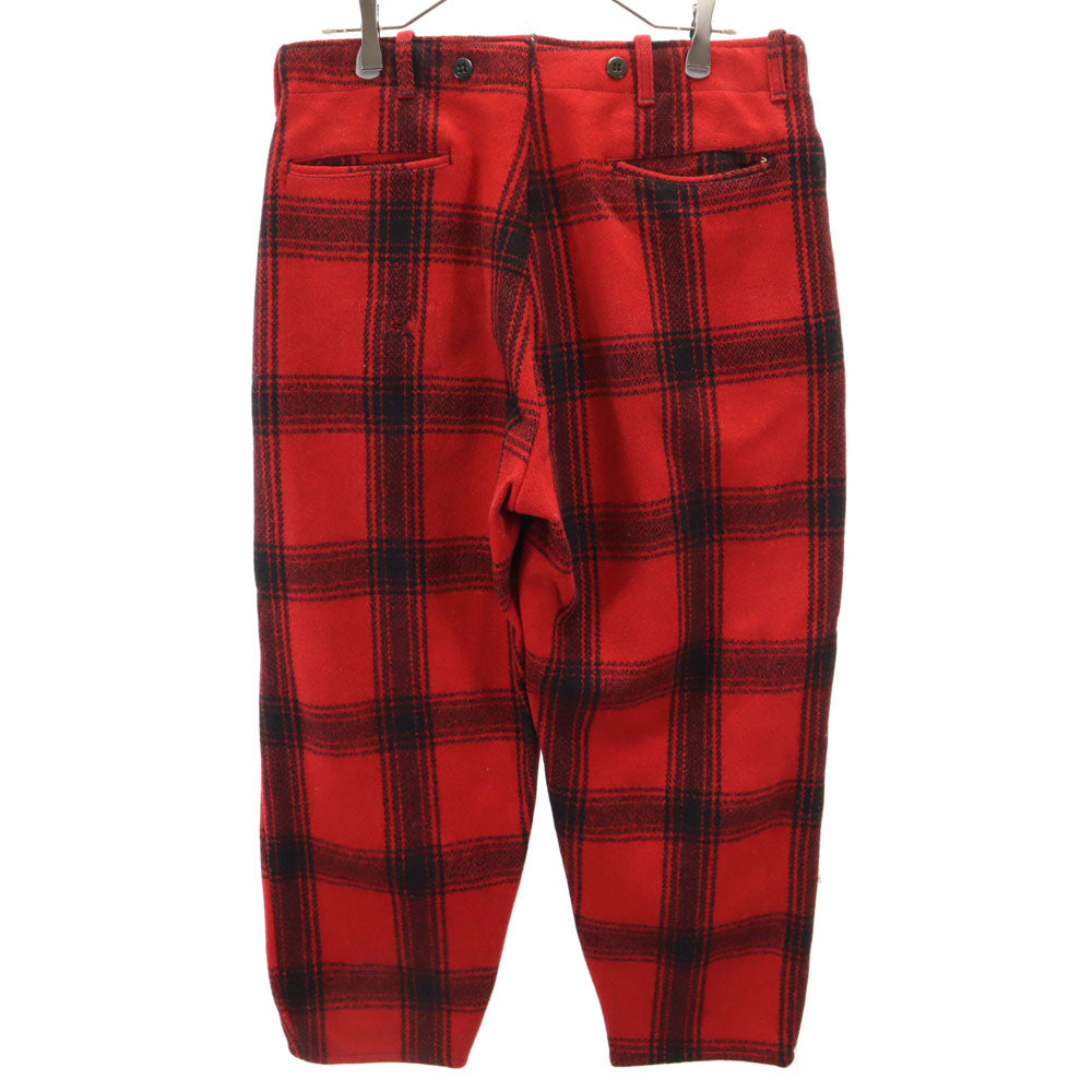 BOAT SAIL DRILL 70s ヴィンテージ チェック柄 ハンティング パンツ レッド メンズ