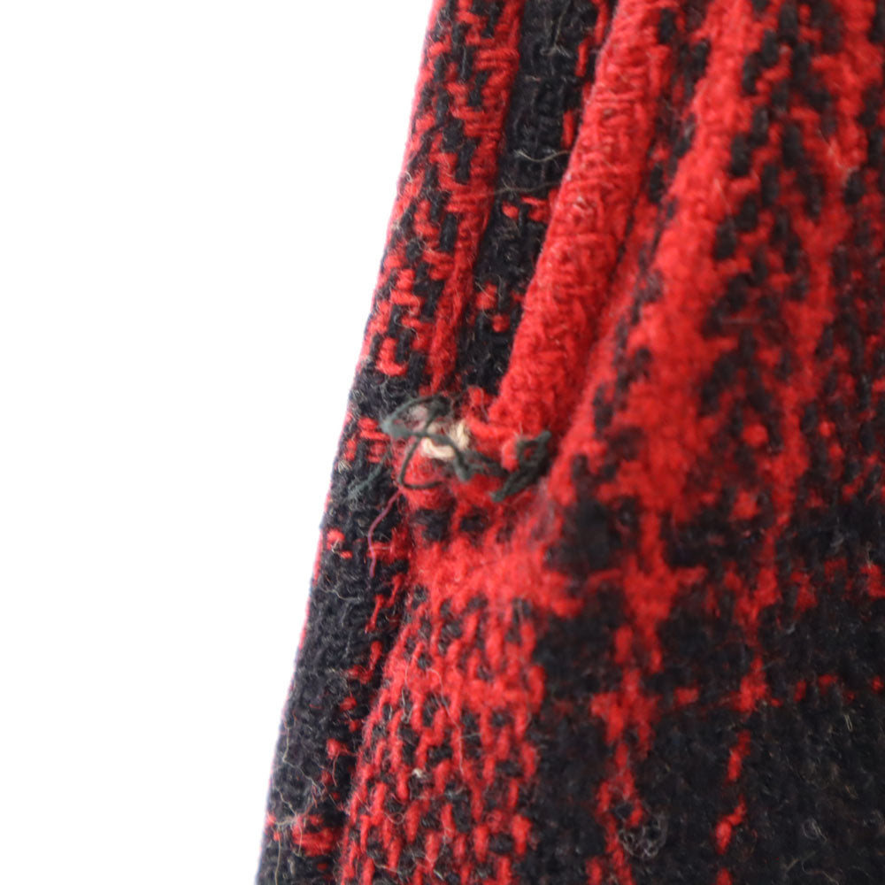 BOAT SAIL DRILL 70s ヴィンテージ チェック柄 ハンティング パンツ レッド メンズ