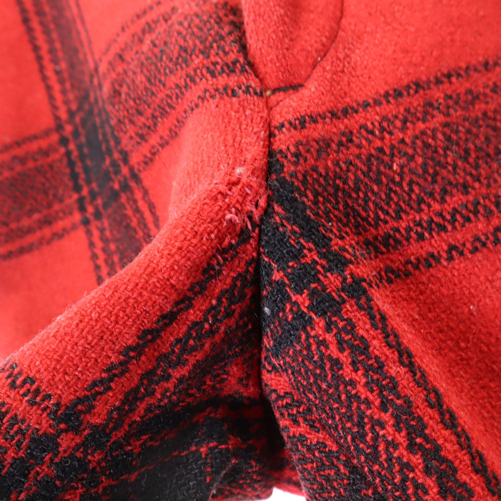 BOAT SAIL DRILL 70s ヴィンテージ チェック柄 ハンティング パンツ レッド メンズ