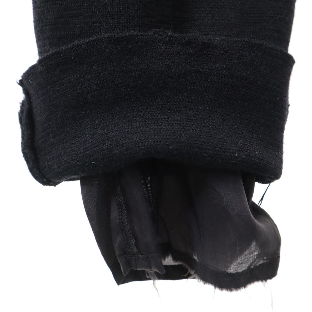 YVES SAINT LAURENT イヴサンローラン 90s オールド ニット クロップドパンツ 9号 ブラック レディース