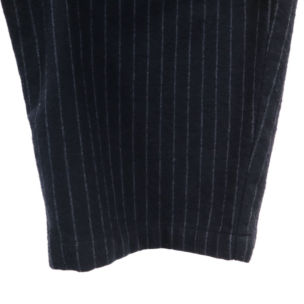 ミディウミ ストライプ柄 イージーパンツ 2 ネイビー サルエル ハイウエスト レディース