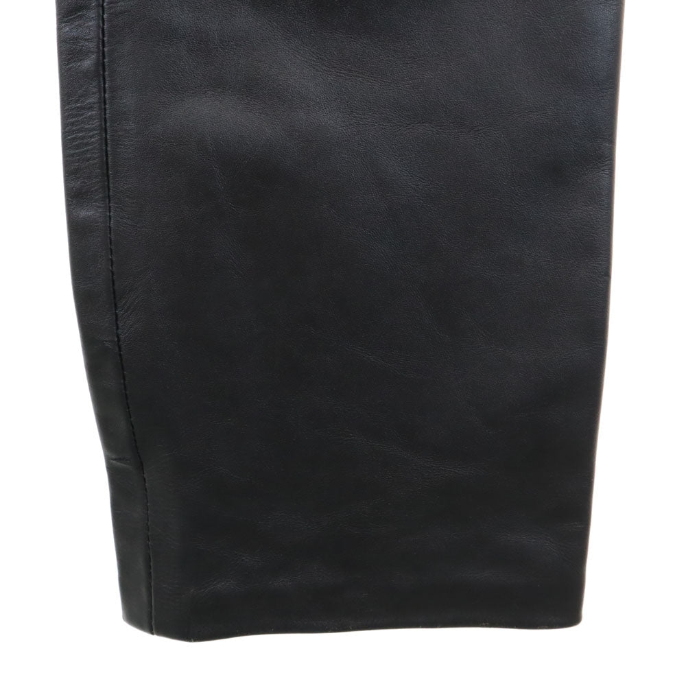 FMC ストレート レザーパンツ W30 ブラック メンズ