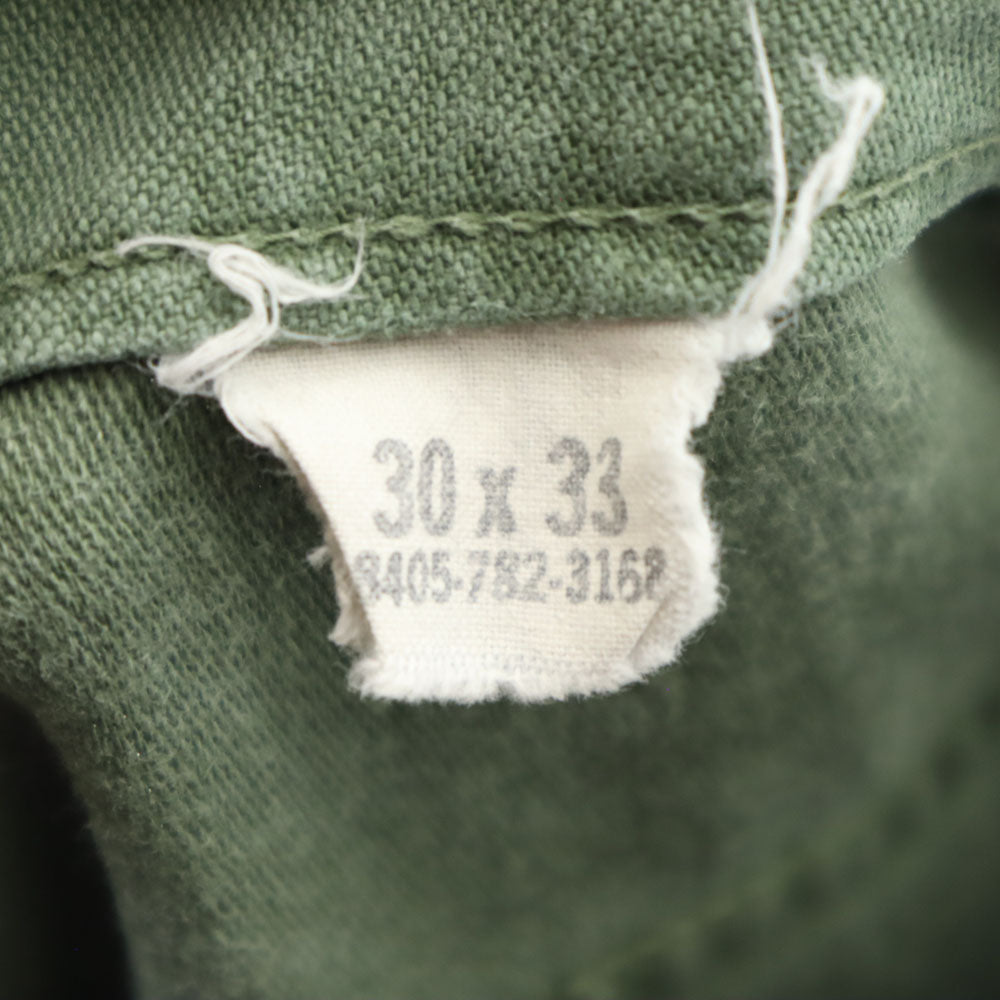 US ARMY アメリカ軍 70s DSA コットンサテン ヴィンテージ ベイカー パンツ W30 カーキ ミリタリー メンズ