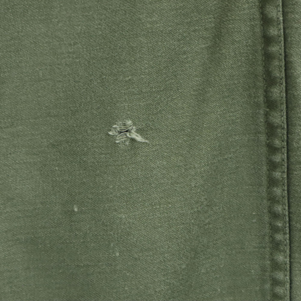 US ARMY アメリカ軍 70s DSA コットンサテン ヴィンテージ ベイカー パンツ W30 カーキ ミリタリー ボタンフライ メンズ