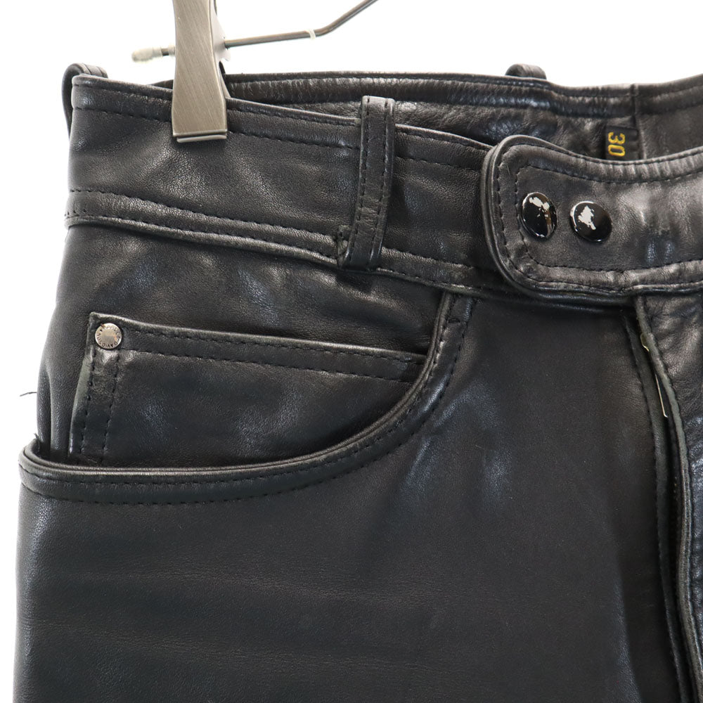 HARLEY DAVIDSON ハーレーダビッドソン 90s オールド レザーパンツ W30 ブラック バイクウェア メンズ