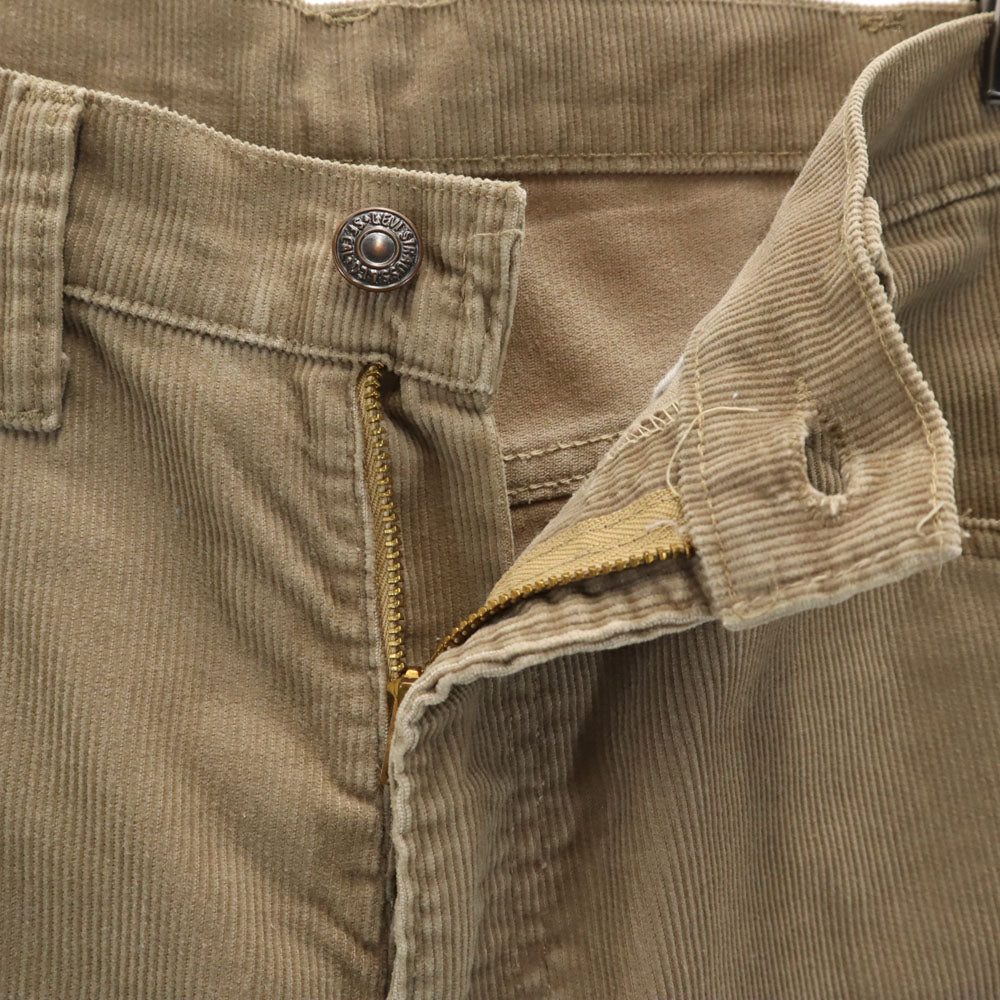 Levi's リーバイス 80s ヴィンテージ コーデュロイパンツ W33 ベージュブラウン TALONジップ メンズ
