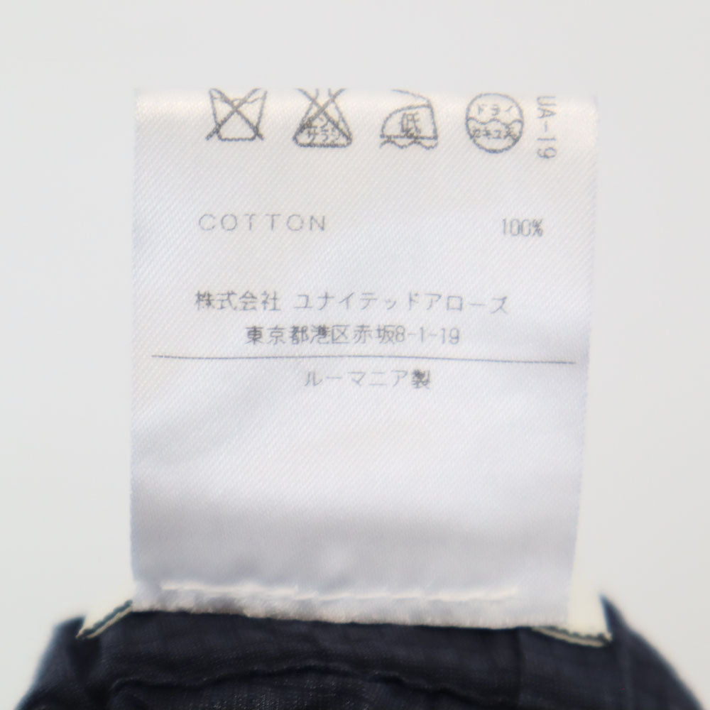 DRIES VAN NOTEN ドリスヴァンノッテン ロングパンツ 44 ネイビー系 UNITED ARROWS リップストップ メンズ