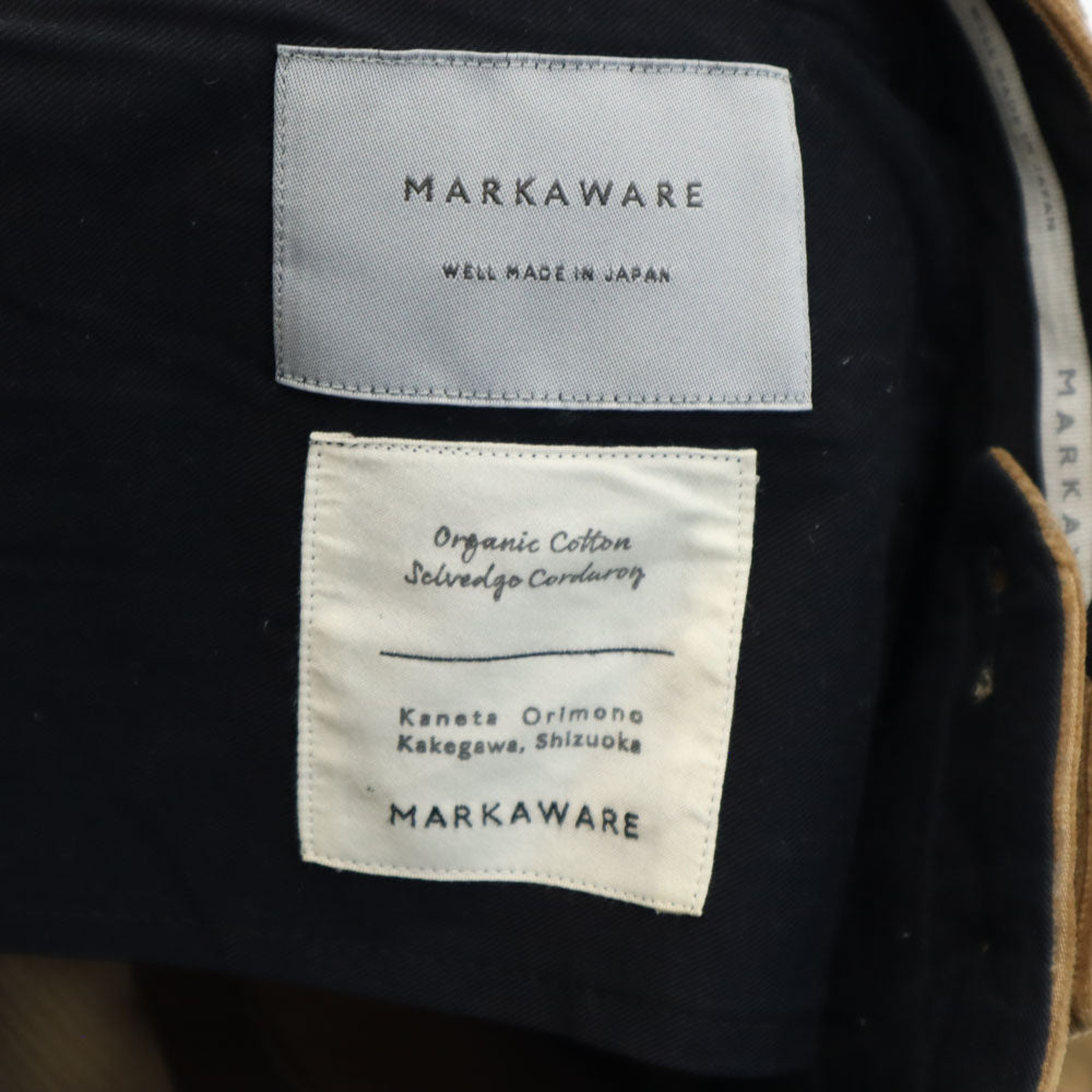 マーカウェア 日本製 コーデュロイパンツ 2 キャメル markaware メンズ