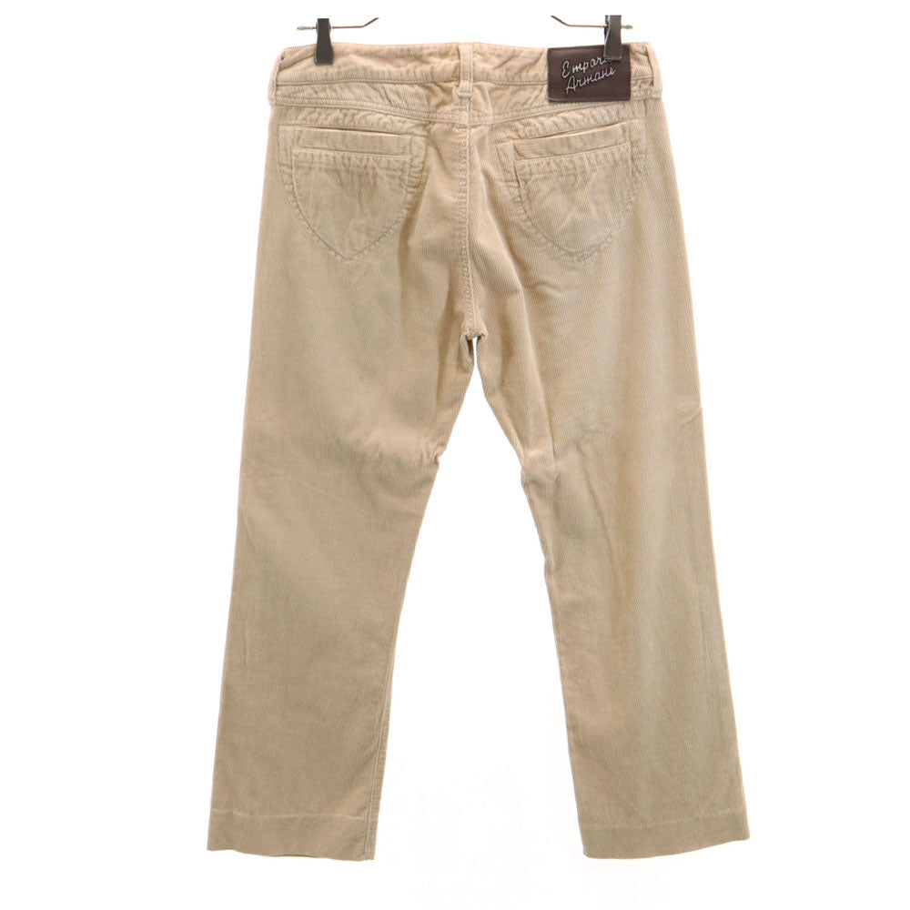 Emporio Armani エンポリオアルマーニ コーデュロイパンツ W28 ベージュ レディース