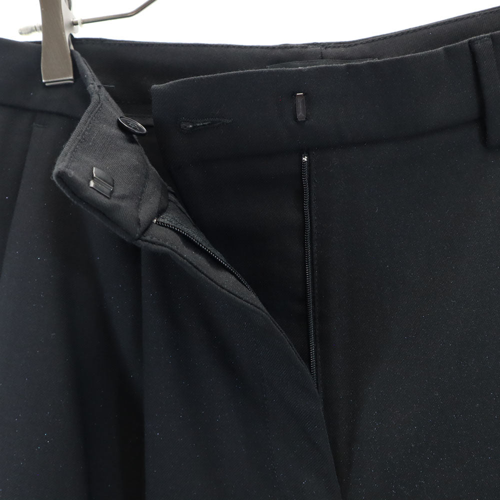 REPLAY リプレイ 未使用 ウールブレンド ラメ スラックスパンツ ｗ27 ブラック クロップド丈 レディース