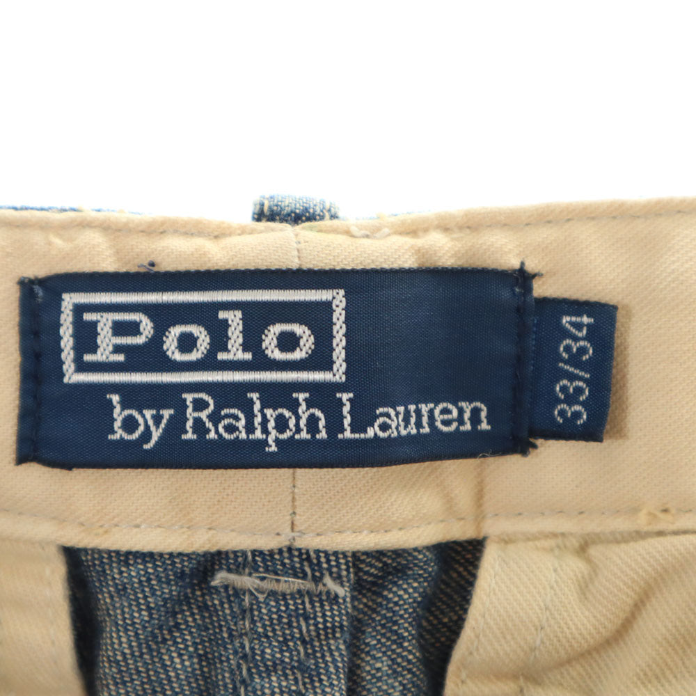 ポロバイラルフローレン デニムパンツ w33 Polo by Ralph Lauren ジーンズ ボタンフライ メンズ