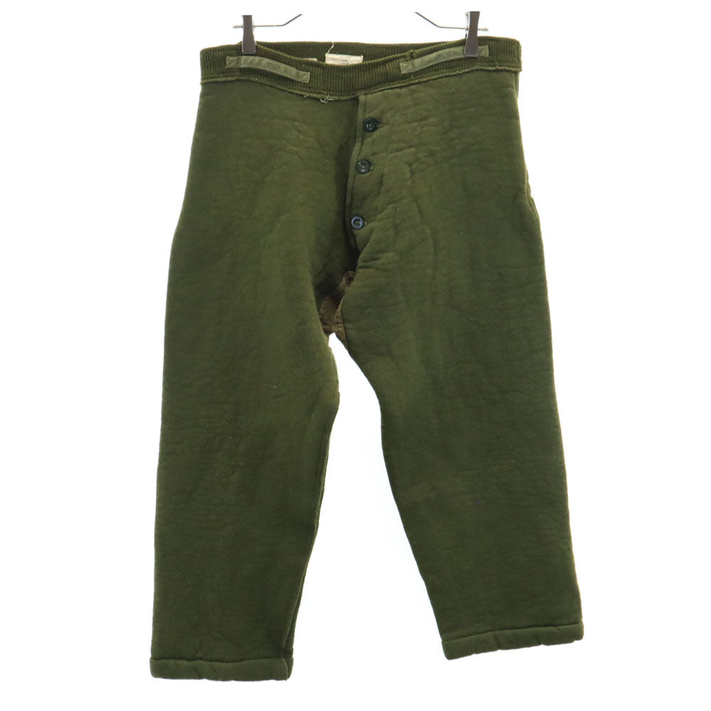 British Army イギリス軍 50s ヴィンンテージ トラウザーインナー パンツ 6 カーキ ウール ミリタリー メンズ