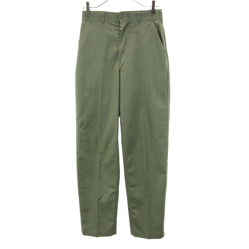 アメリカ軍 80s DLA ヴィンテージ ベイカー パンツ W28 カーキ US ARMY ミリタリー ユーティリティ メンズ