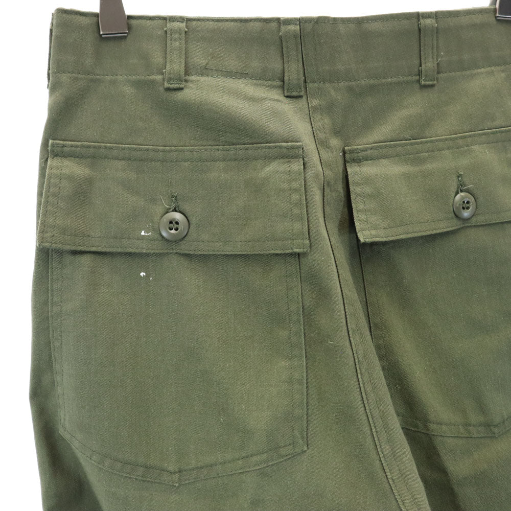 アメリカ軍 80s DLA ヴィンテージ ベイカー パンツ W28 カーキ US ARMY ミリタリー ユーティリティ メンズ
