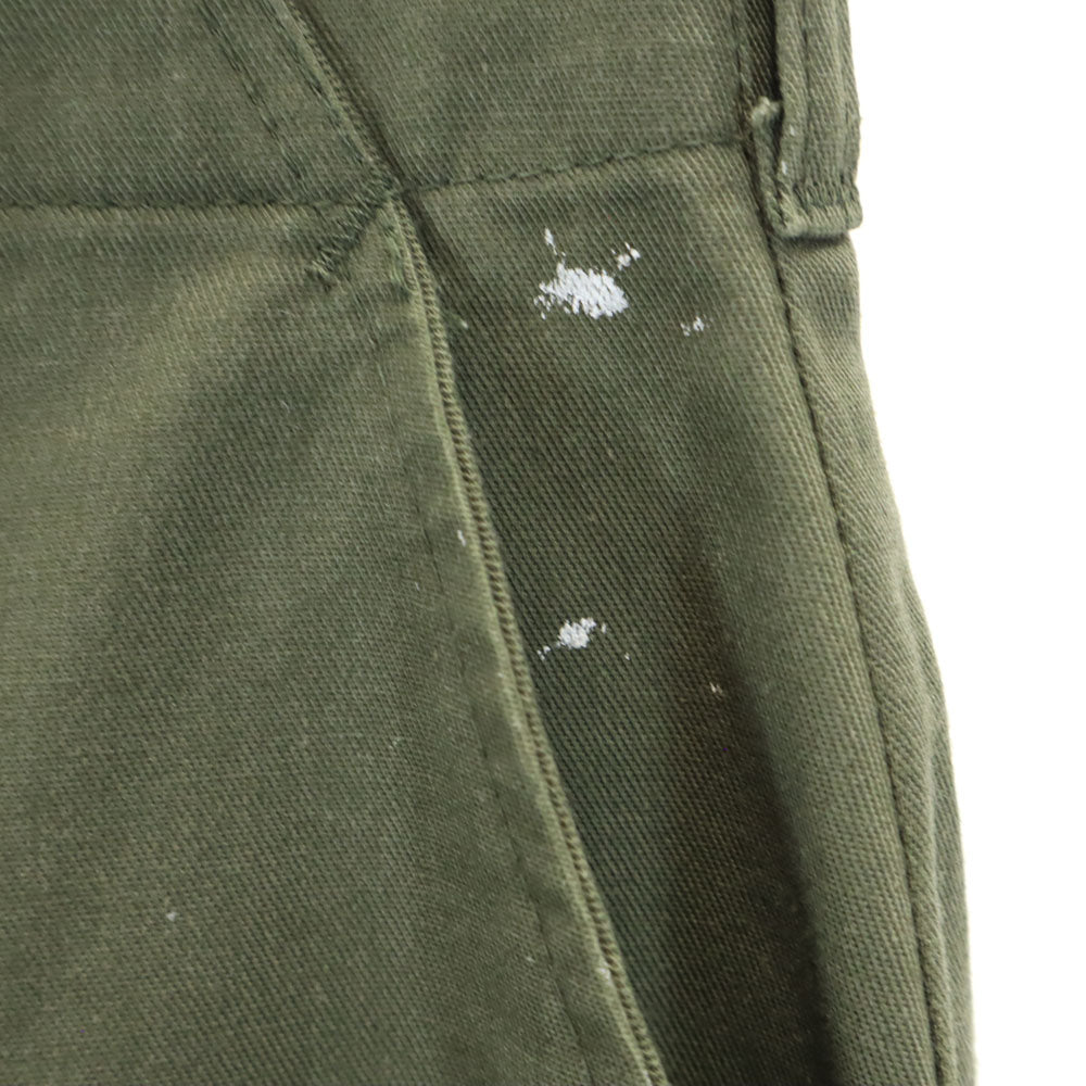 アメリカ軍 80s DLA ヴィンテージ ベイカー パンツ W28 カーキ US ARMY ミリタリー ユーティリティ メンズ