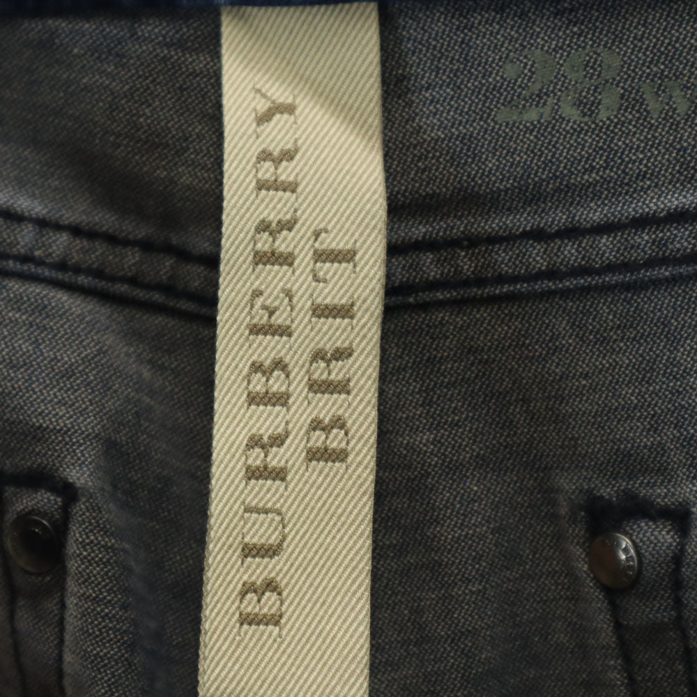 バーバリーブリット スキニーデニムパンツ W28 インディゴブルー BURBERRY BRIT ジーンズ メンズ