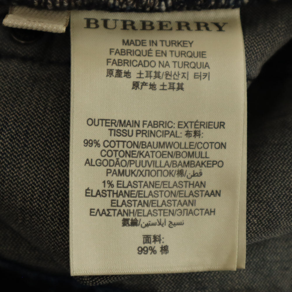 BURBERRY BRIT バーバリーブリット スキニーデニムパンツ W28 インディゴブルー ジーンズ メンズ