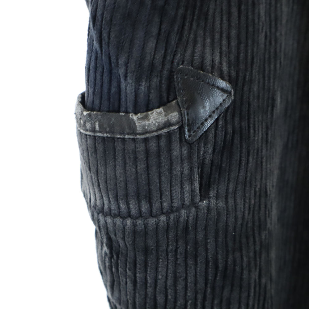 OLD オールド 80s ヴィンテージ ブラックコーズ コーデュロイパンツ ブラック ロガーパンツ メンズ