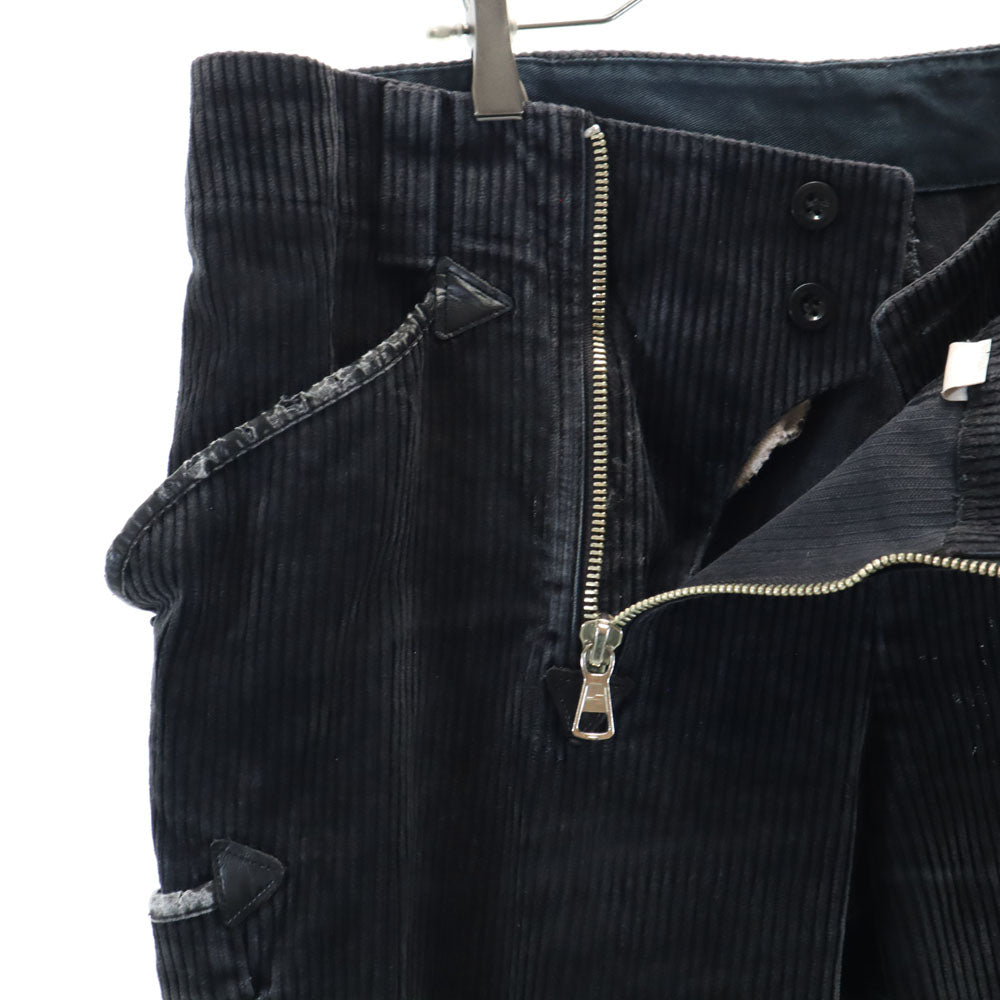 OLD オールド 80s ヴィンテージ ブラックコーズ コーデュロイパンツ ブラック ロガーパンツ メンズ