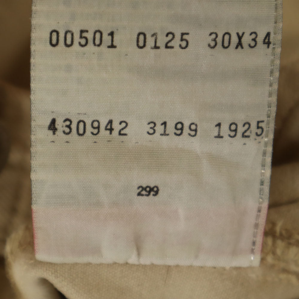 Levi's リーバイス 90s 501 ユーロ ストレート コットンパンツ w30 ベージュ ボタンフライ メンズ