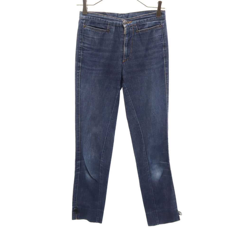 GUCCI グッチ イタリア製 シャンブレー クロップドパンツ 38 レディース