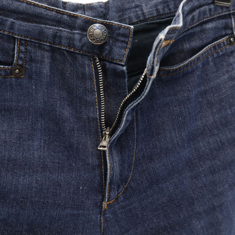 GUCCI グッチ イタリア製 シャンブレー クロップドパンツ 38 レディース