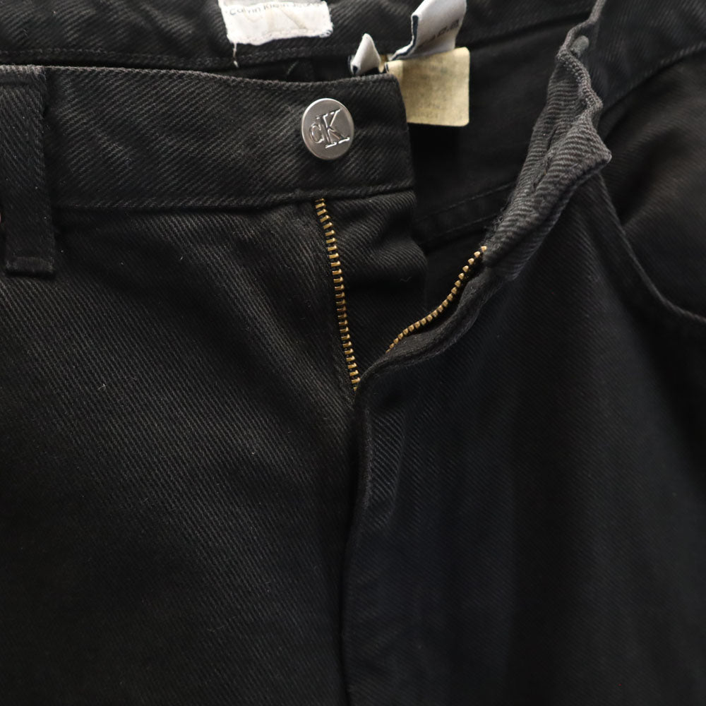 Calvin klein Jeans カルバンクラインジーンズ 90s オールド テーパード コットンパンツ w32 ブラック メンズ
