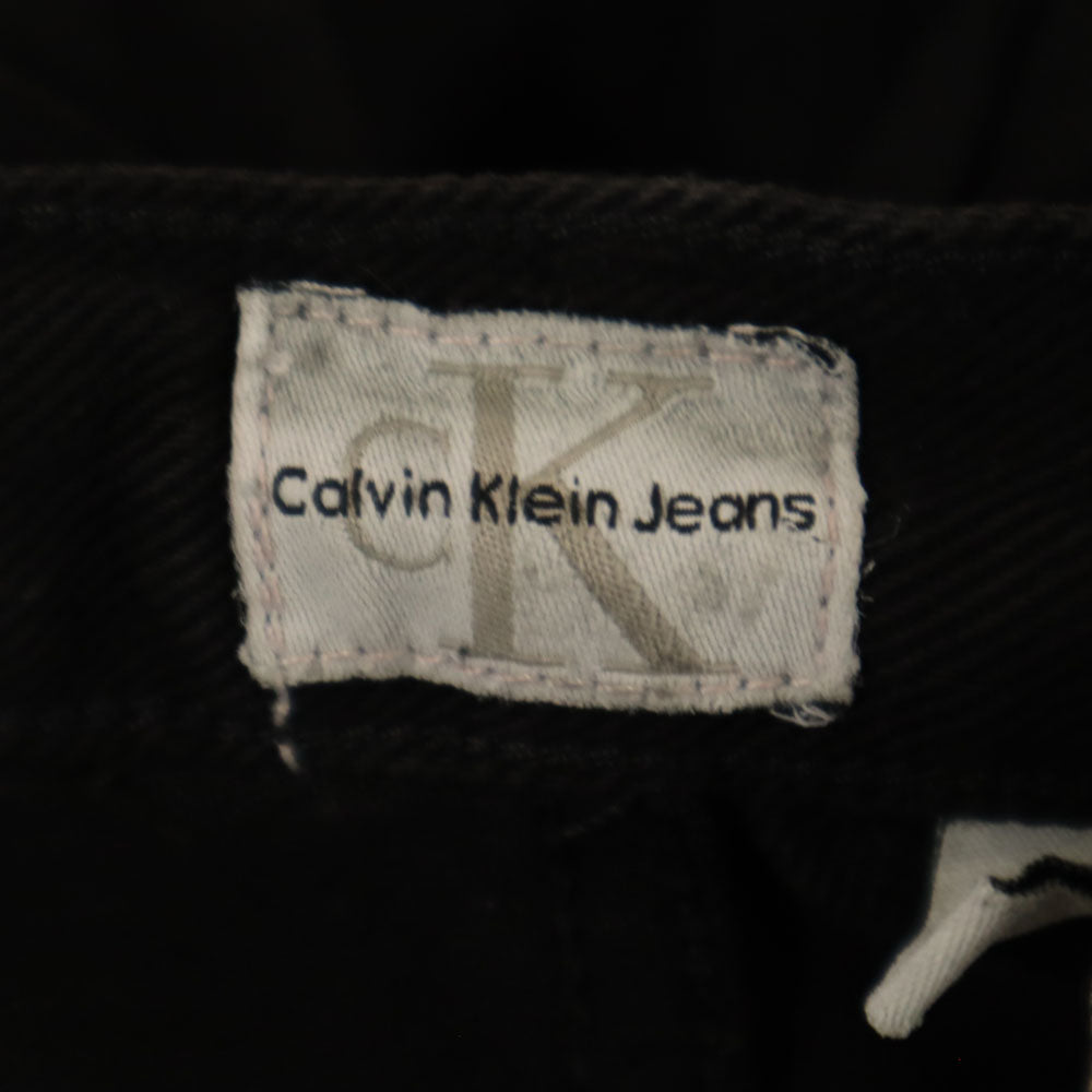 Calvin klein Jeans カルバンクラインジーンズ 90s オールド テーパード コットンパンツ w32 ブラック メンズ