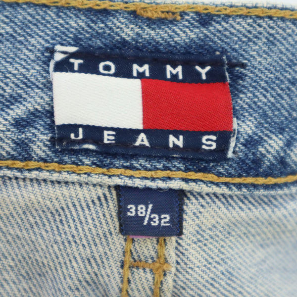 トミージーンズ テーパードデニムパンツ W38 ウォッシュブルー TOMMY JEANS メンズ