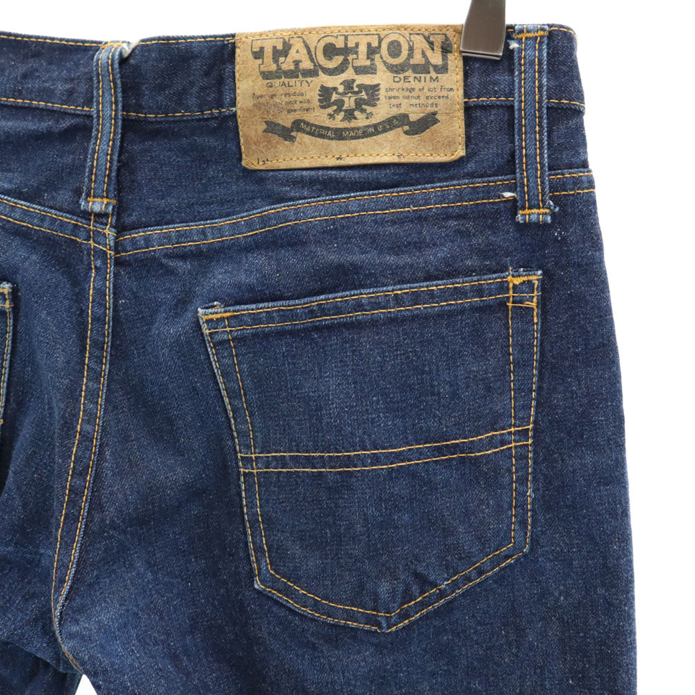 TACTON 70s 80s ヴィンテージ ブーツカットデニムパンツ インディゴ TACTON ジーンズ レディース