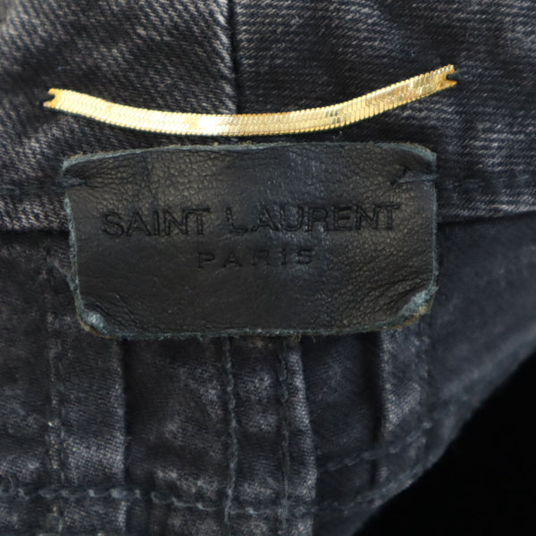 サンローラン 日本製 デニムパンツ M ブラック SAINT LAURENT メンズ