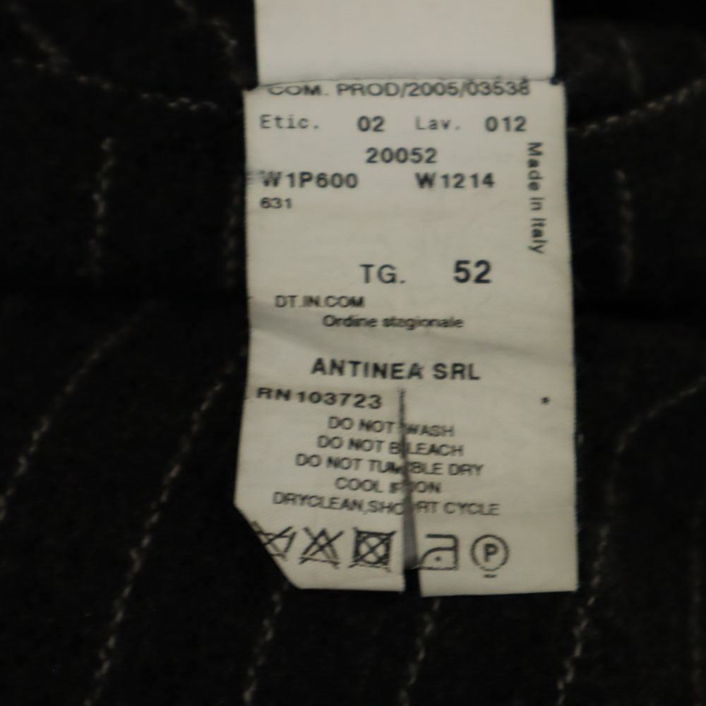 エンポリオアルマーニ 2005年製 イタリア製 スラックスパンツ 52 ブラック Emporio Armani ストライプ メンズ