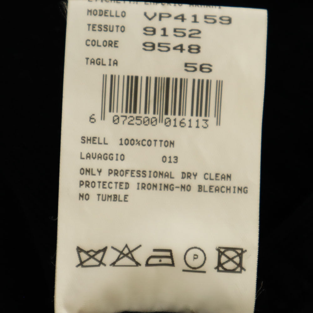 Emporio Armani エンポリオアルマーニ イタリア製 コーデュロイパンツ 56 ブラック メンズ