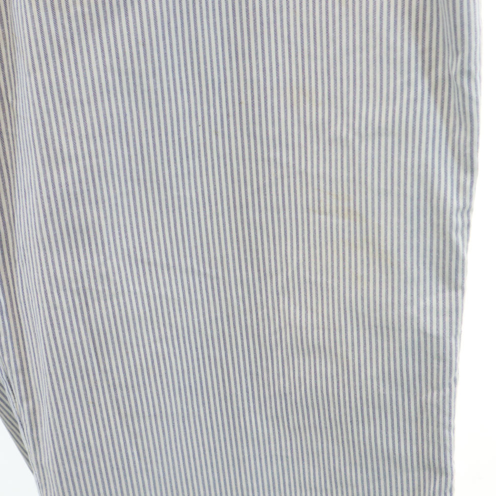 ARMANI COLLEZIONI アルマーニコレッツォーニ ストライプ ロングパンツ w39 ブルー系 ビッグサイズ メンズ