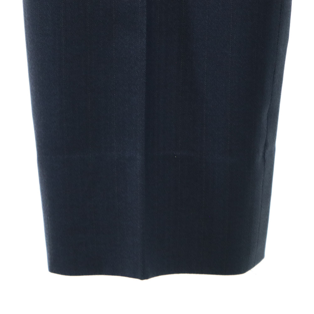 オールド 90s ヘリンボーン ストライプ柄 スラックスパンツ AB4 ネイビー OLD メンズ