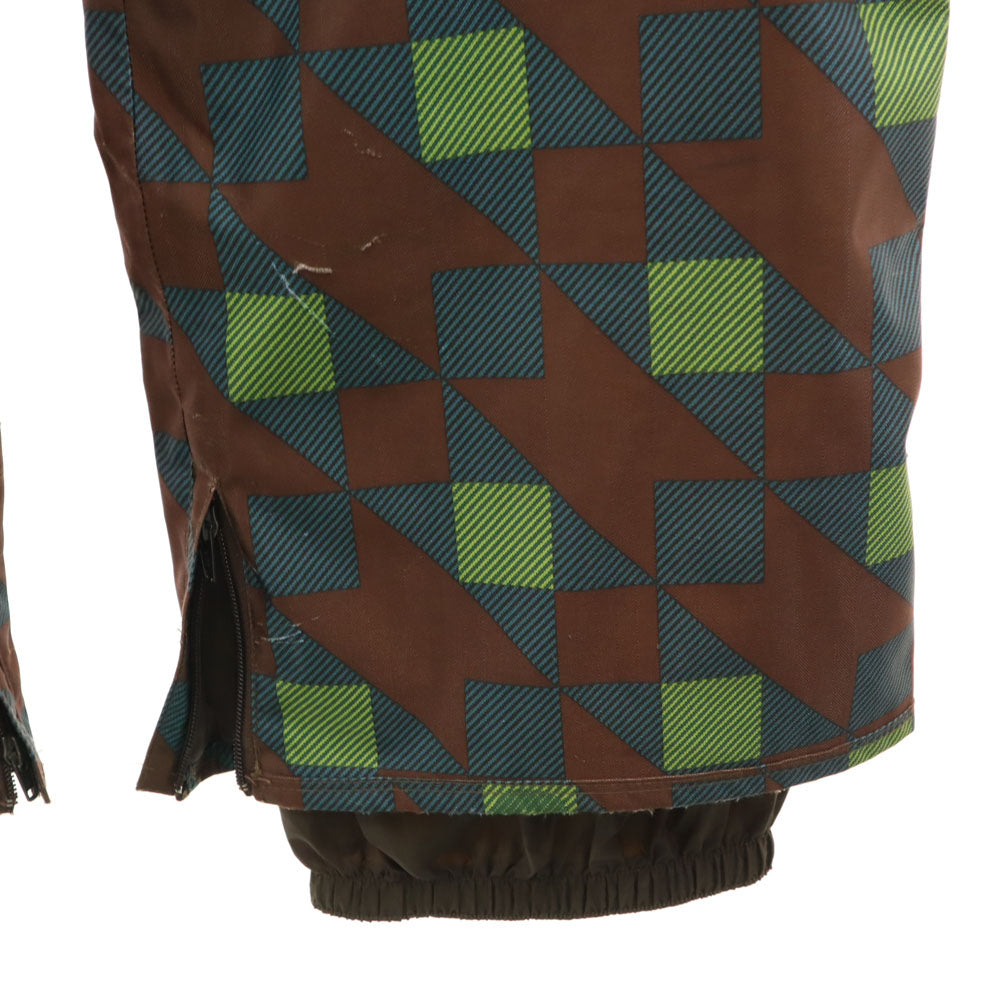 BURTON バートン 総柄 スノーボード パンツ ブラウン スキー メンズ