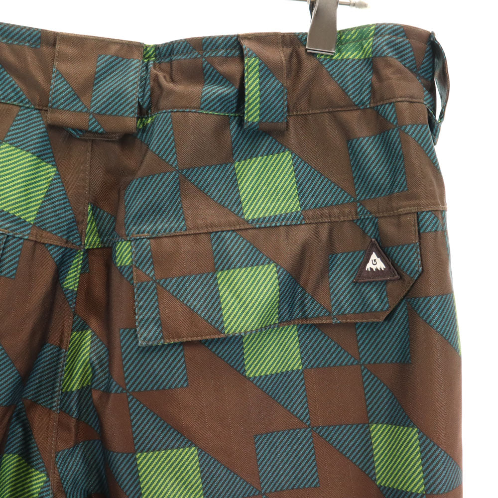 BURTON バートン 総柄 スノーボード パンツ ブラウン スキー メンズ