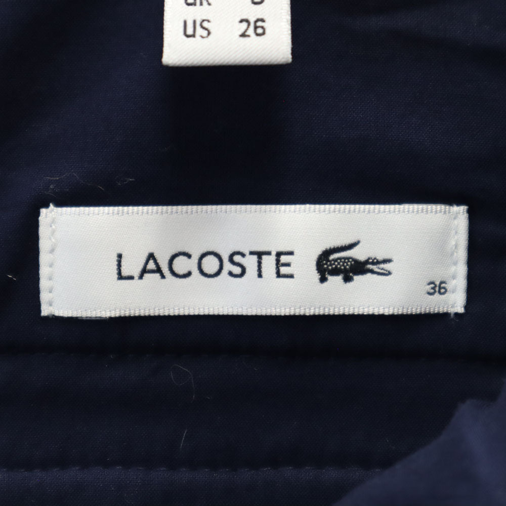 ラコステ スリムパンツ 36 ネイビー LACOSTE レディース