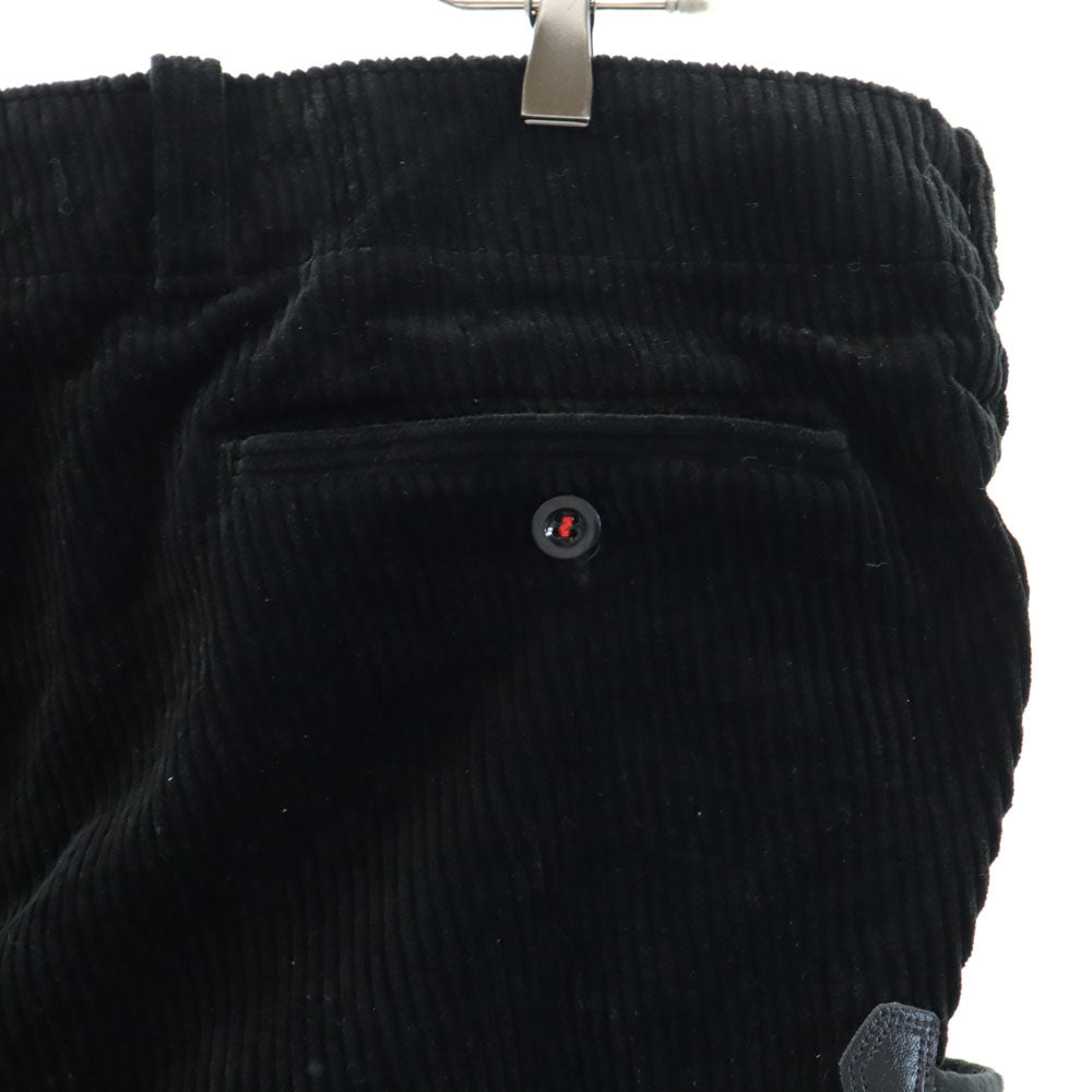 エフエイチビー 80s ヴィンテージ ユーロワーク 木こり ブラックコーズ コーデュロイパンツ 58 ブラック ロガーパンツ メンズ