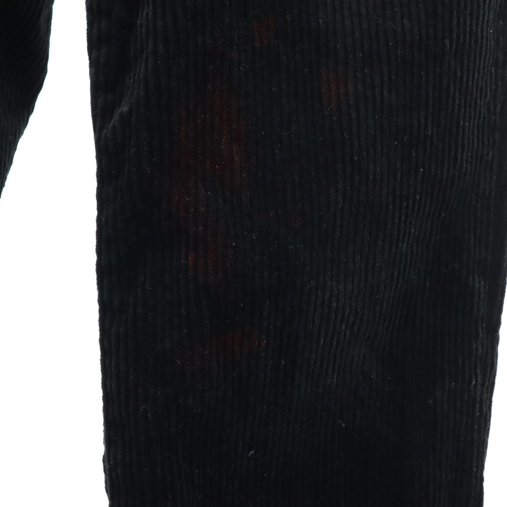 エフエイチビー 80s ヴィンテージ ユーロワーク 木こり ブラックコーズ コーデュロイパンツ 58 ブラック ロガーパンツ メンズ