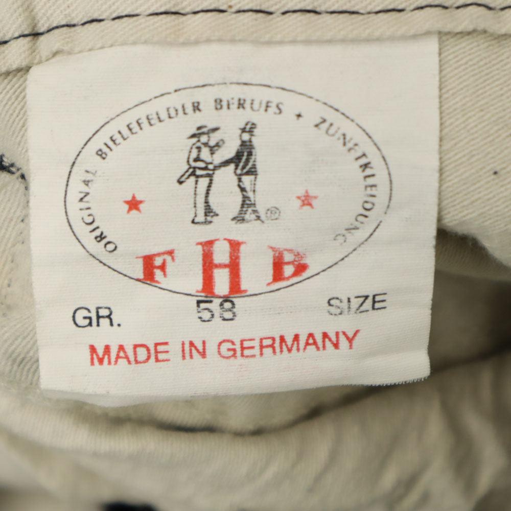 エフエイチビー 80s ヴィンテージ ユーロワーク 木こり ブラックコーズ コーデュロイパンツ 58 ブラック ロガーパンツ メンズ