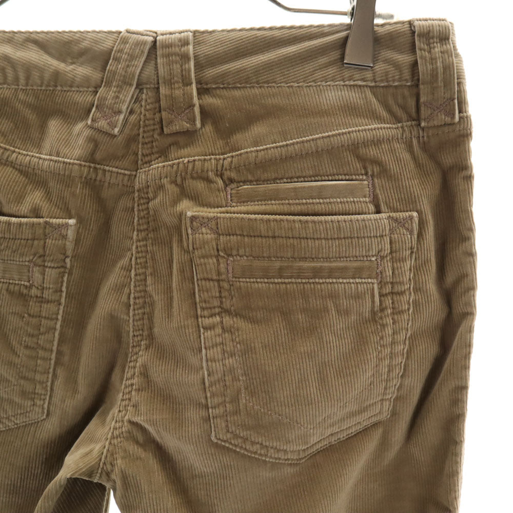 DOLCE&GABBANA ドルチェアンドガッバーナ イタリア製 ストレート コーデュロイパンツ 42 ブラウン レディース